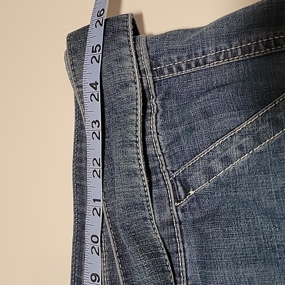 NWT Lane Bryant Chambray Belted Straight Leg Ankle Jeans Denim Pants Blue 26 - Picture 9 of 12